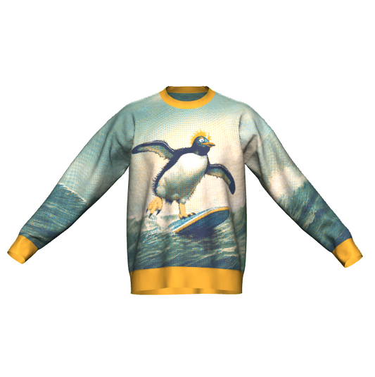 Southern Rockhopper Penguin Sweater